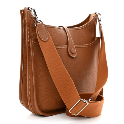 Hermes Taurillon Clemence Evelyne III PM Gold 3 of 11