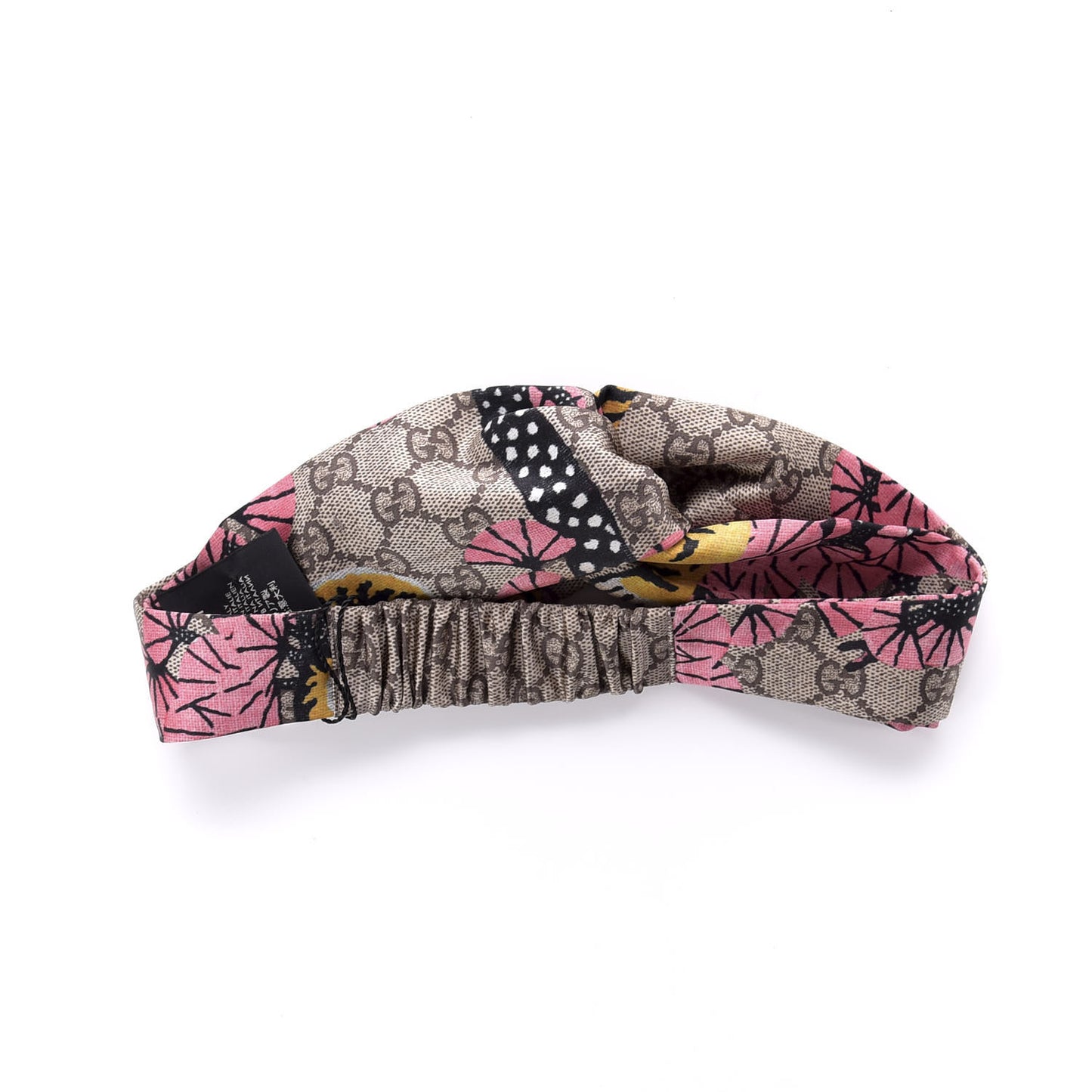 Silk Monogram Bengal Tiger Print Duchesse Headband Pink