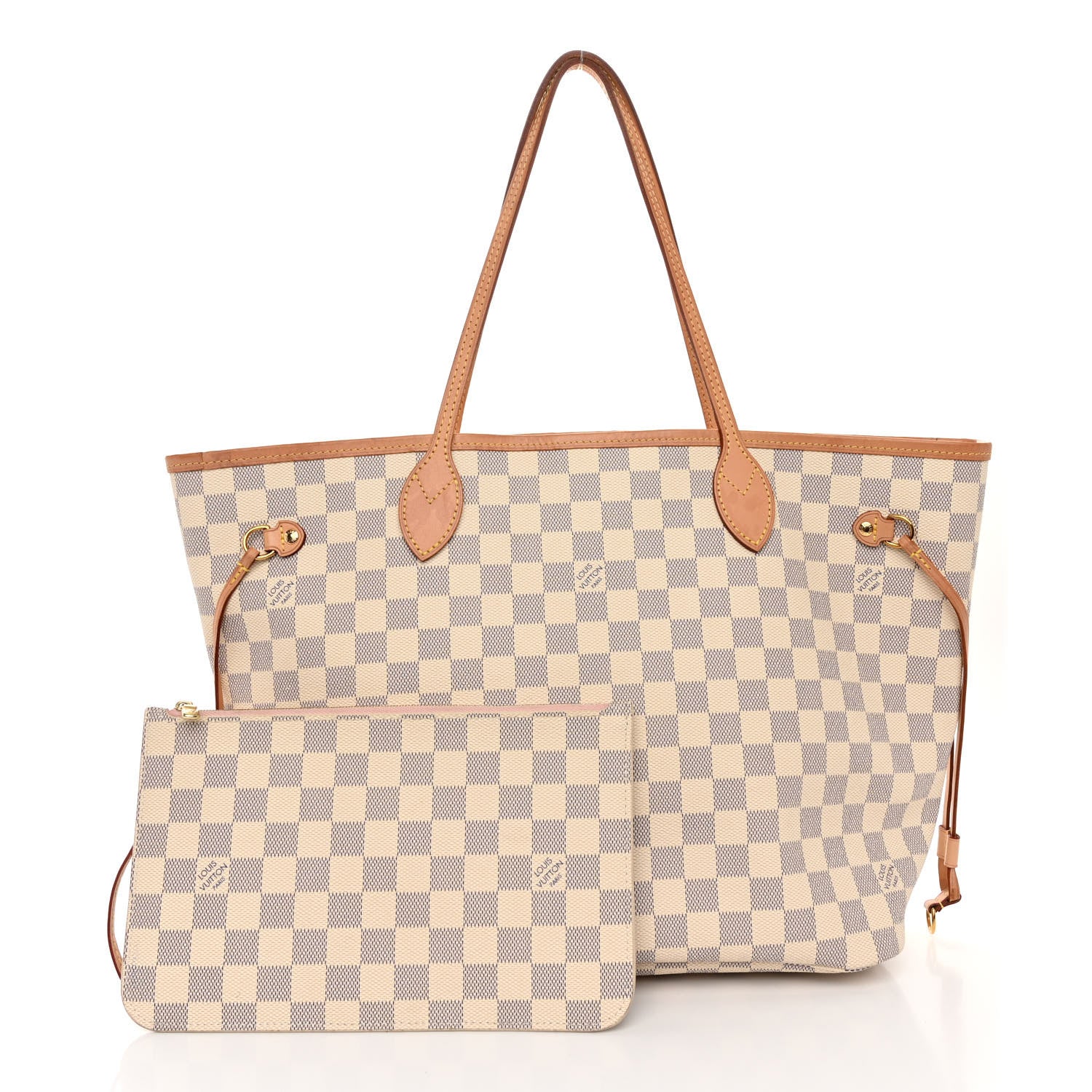 Louis Vuitton LOUIS VUITTON Damier Azur Neo Neverfull MM Rose Ballerine 3 of 10