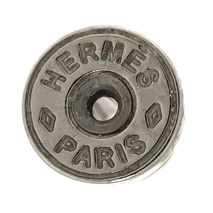 Hermes Palladium Lacquered Mini Pop H Earrings Black 3 of 4