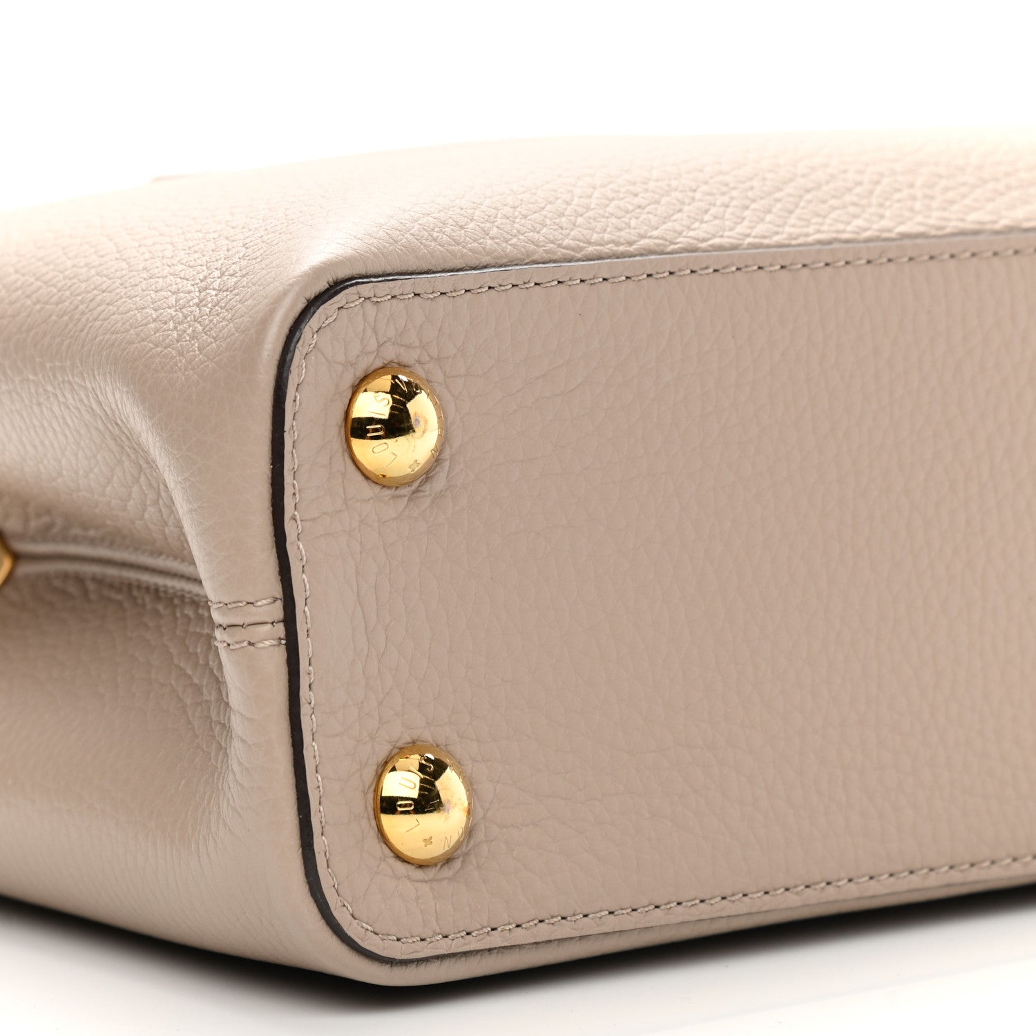 Louis Vuitton Taurillon Ayers Capucines BB Galet 8 of 9