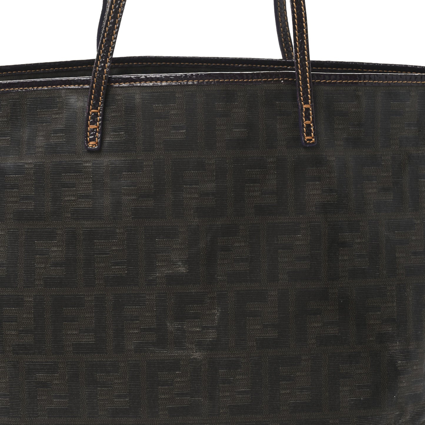 Zucca Spalmati Matrioska Roll Tote Tobacco Black