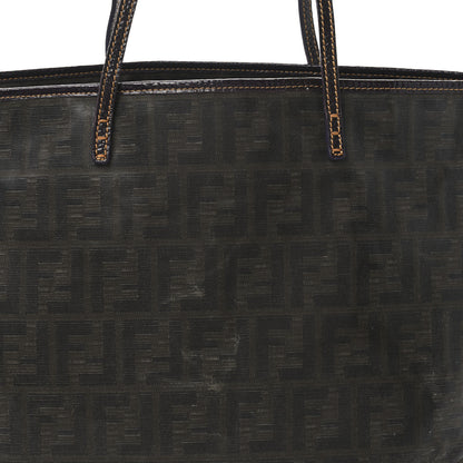 Fendi Zucca Spalmati Matrioska Roll Tote Tobacco Black 8 of 11