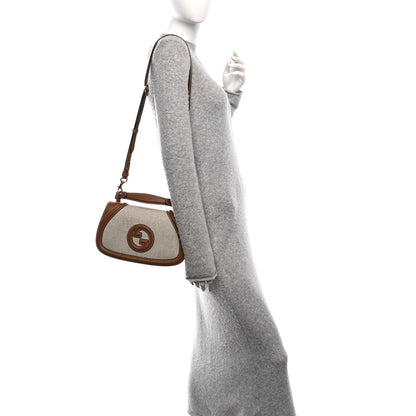 Gucci Canvas Medium Blondie Top Handle Bag Brown 2 of 10