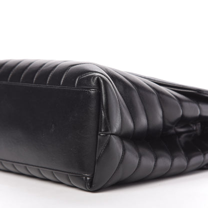 Saint Laurent Calfskin Y Quilted Monogram Medium Loulou Chain Satchel Black 7 of 10