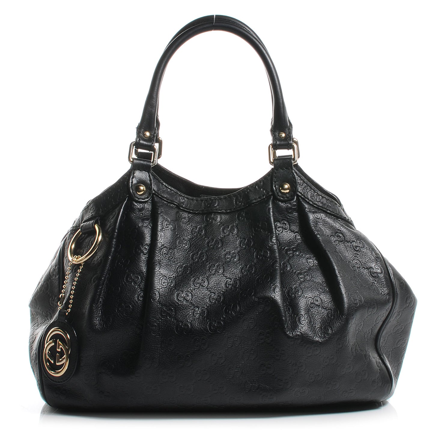 Guccissima Medium Sukey Tote Black