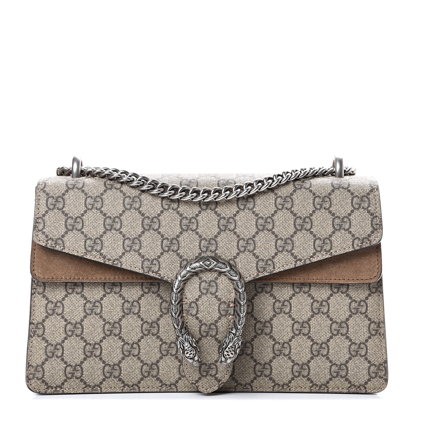 GG Supreme Monogram Small Dionysus Shoulder Bag Taupe