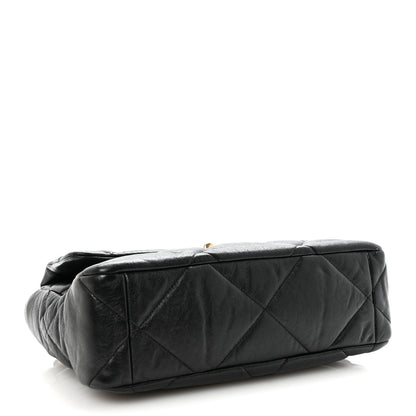 Chanel Goatskin Quilted Large Chanel 19 Flap Black 4 of 11