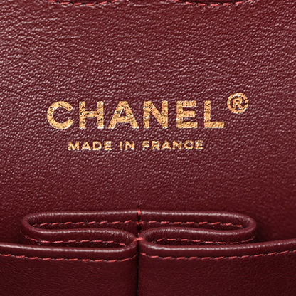Chanel Lambskin Quilted Medium Double Flap Black Black 6 of 12