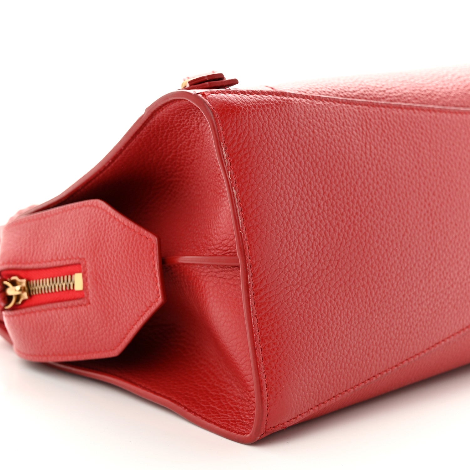 Balenciaga Grained Calfskin Neo Classic Gold Hardware S City Medium Red 9 of 10