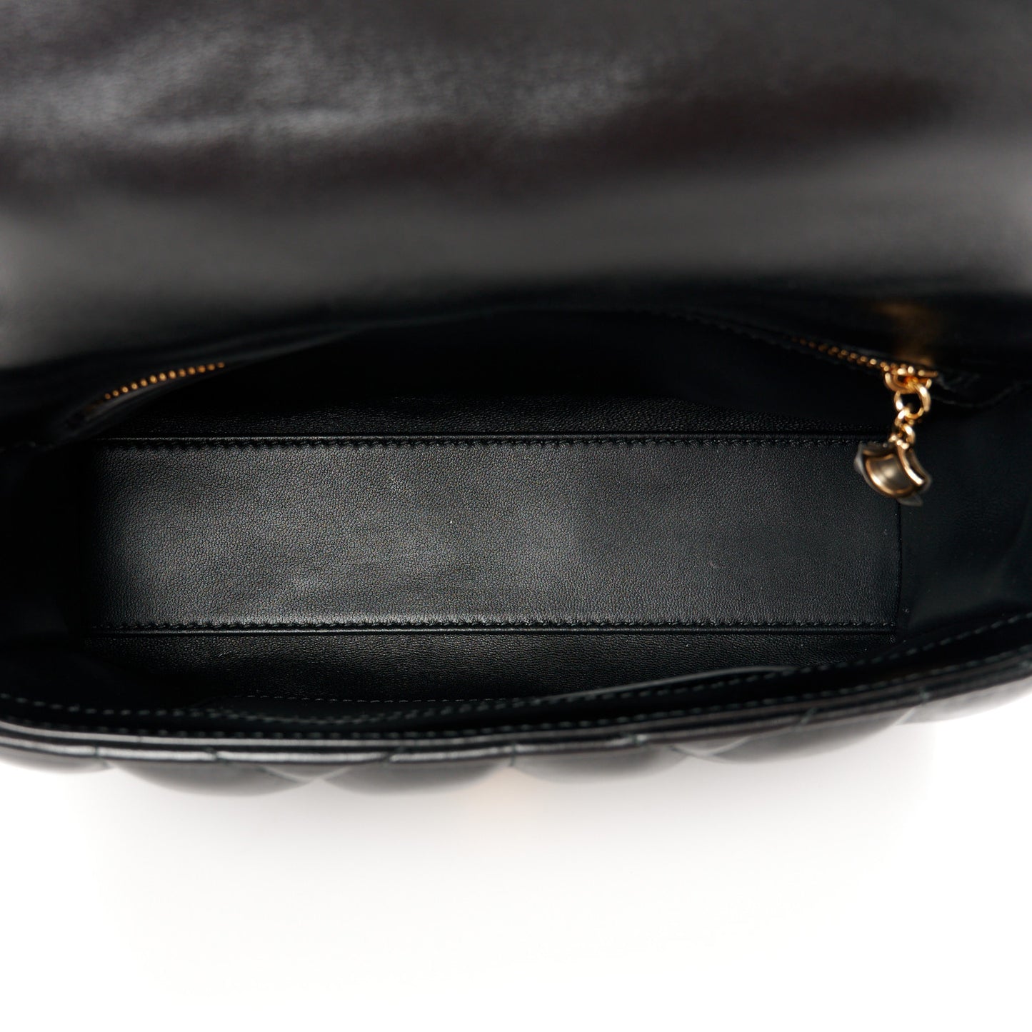 Calfskin Matelasse Medium Serpenti Sugarloaf Shoulder Bag Black
