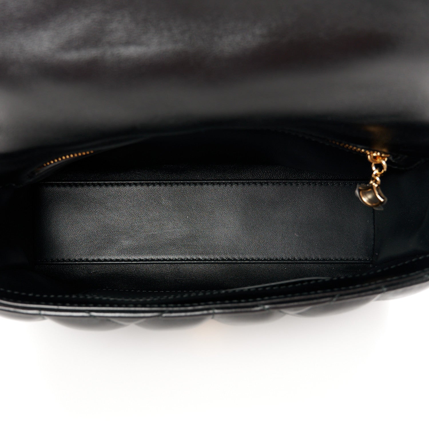 Bulgari Calfskin Matelasse Medium Serpenti Sugarloaf Shoulder Bag Black 5 of 11
