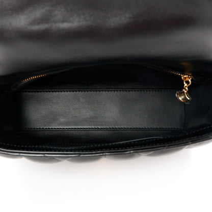Bulgari Calfskin Matelasse Medium Serpenti Sugarloaf Shoulder Bag Black 5 of 11