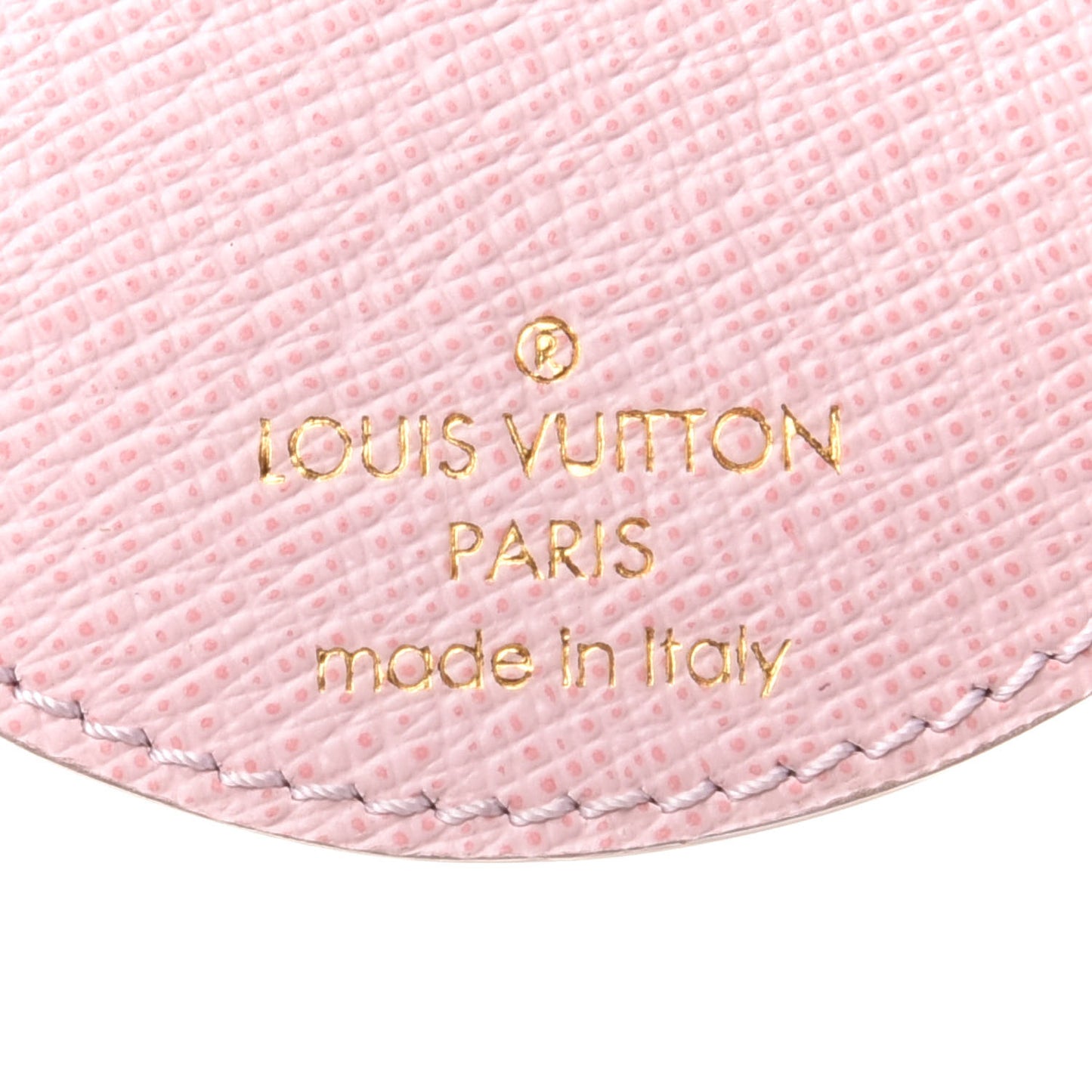 Monogram LV Mirror Bag Charm Key Holder Rose Ballerine