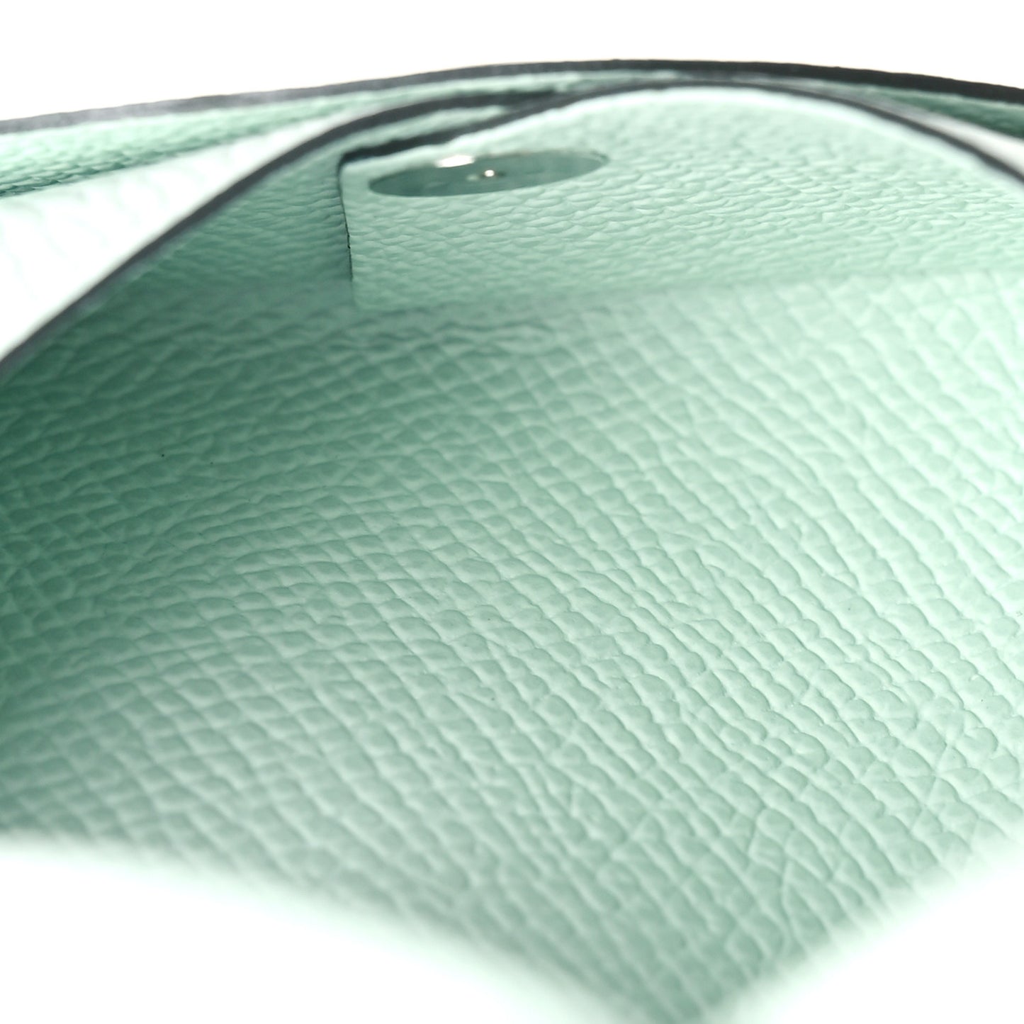 Epsom Calvi Card Case Vert Peppermint