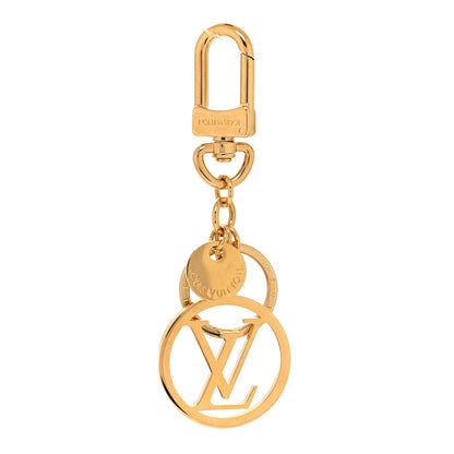 Louis Vuitton LV Circle Bag Charm Key Holder Gold 1 of 5