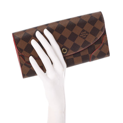Louis Vuitton Damier Ebene Caissa Wallet Cherry 2 of 7
