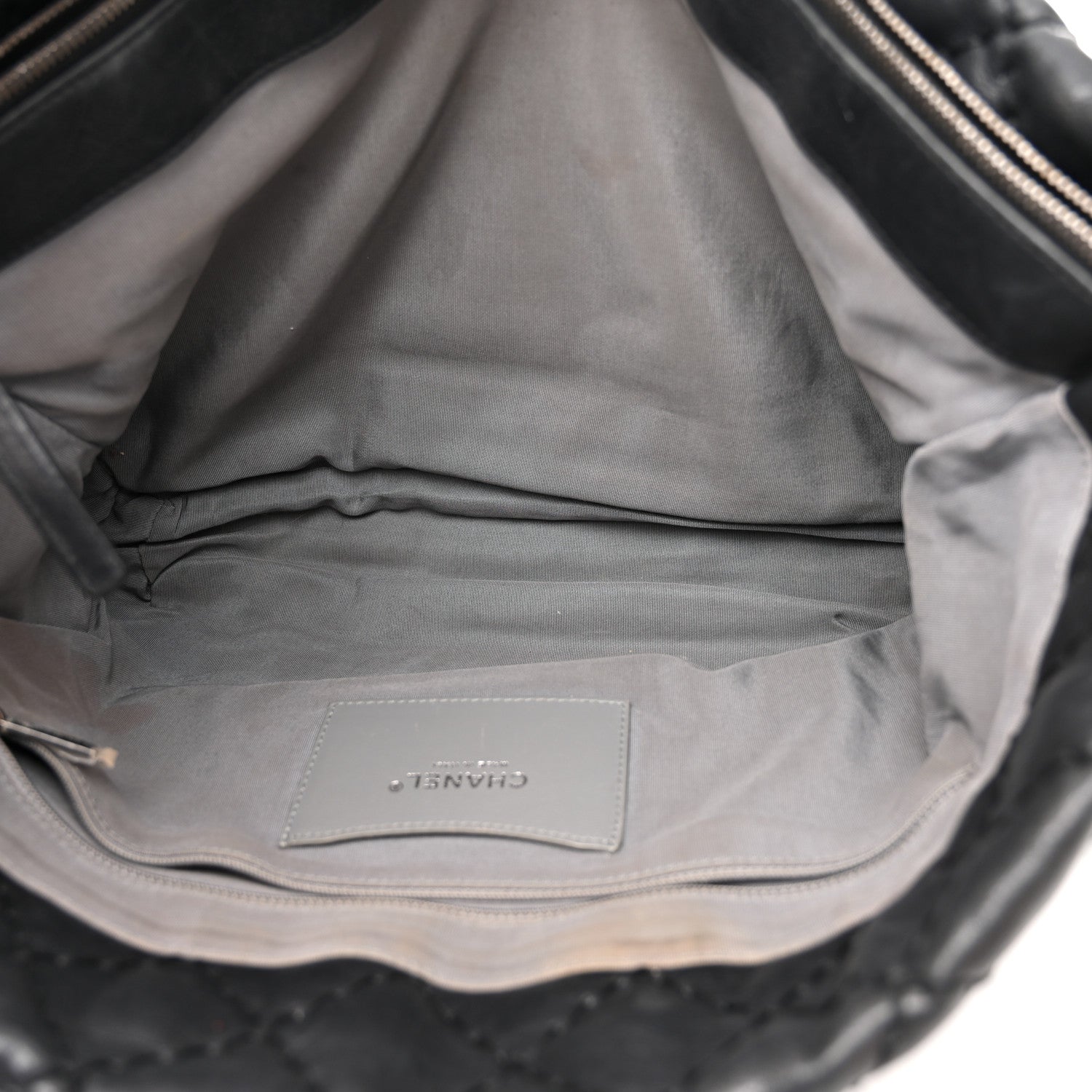 Chanel Calfskin Ultimate Stitch Shopping Tote Black 6 of 13