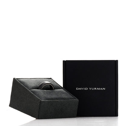 David Yurman Black Titanium Sterling Silver 6mm Streamline Band Ring 57 8 6 of 6