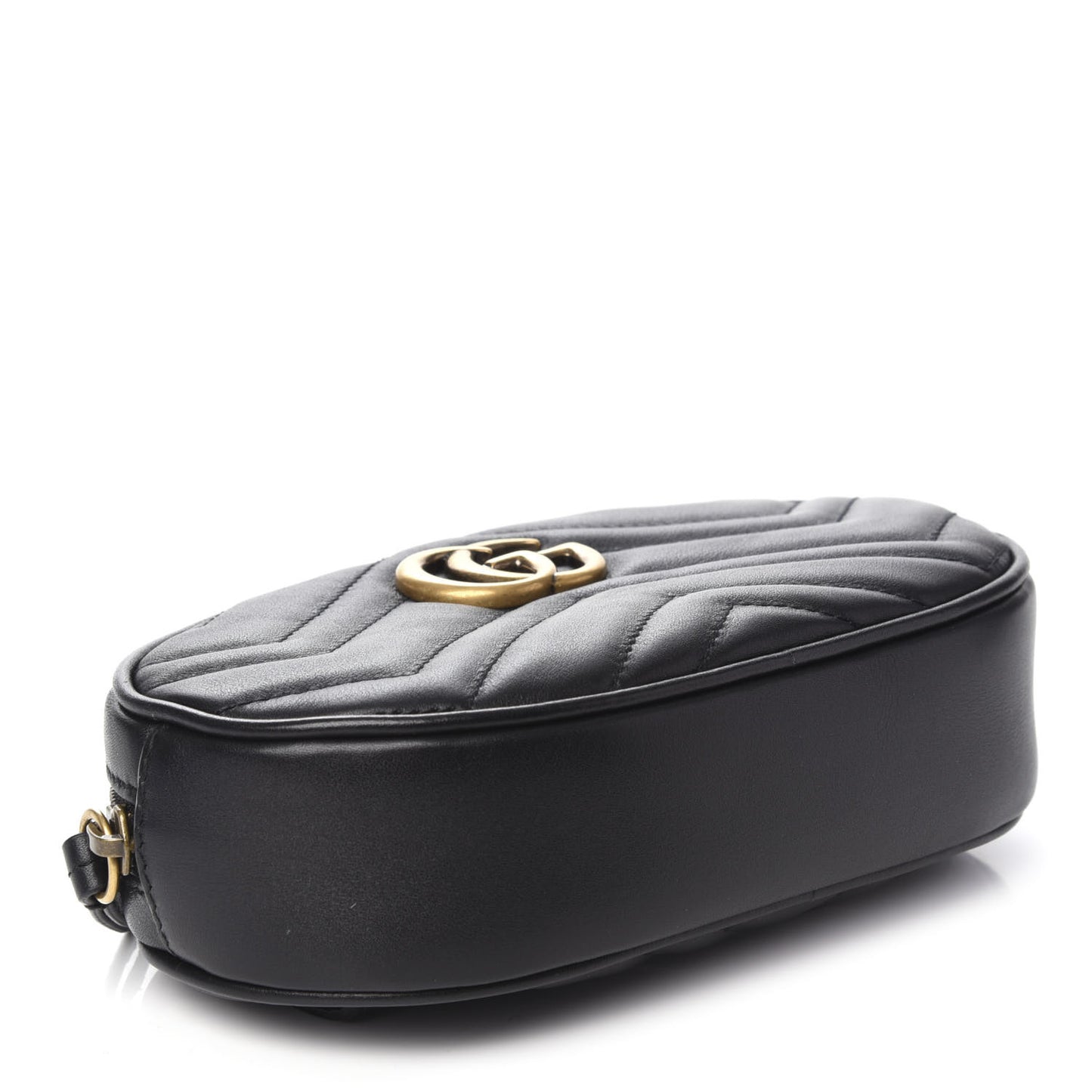 Calfskin Matelasse GG Marmont Belt Bag 75 30 Black
