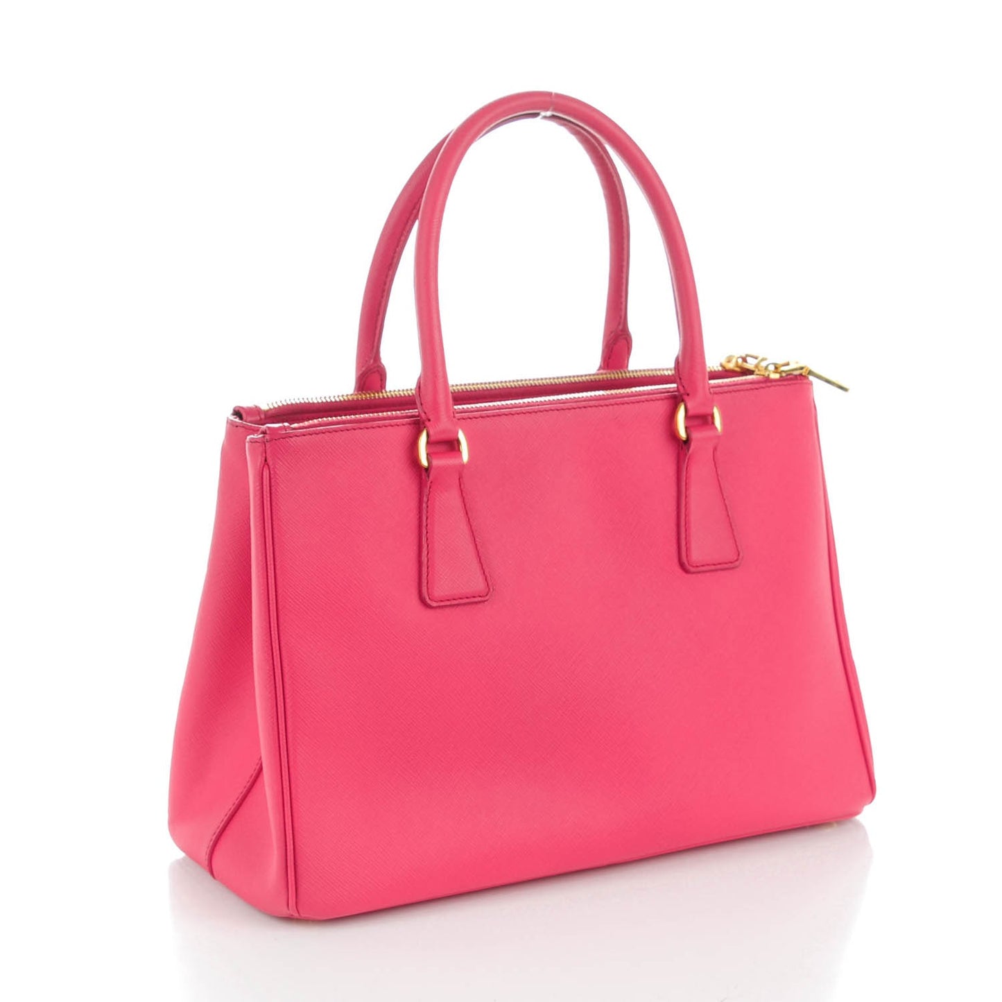 Saffiano Small Galleria Double Zip Tote Peonia