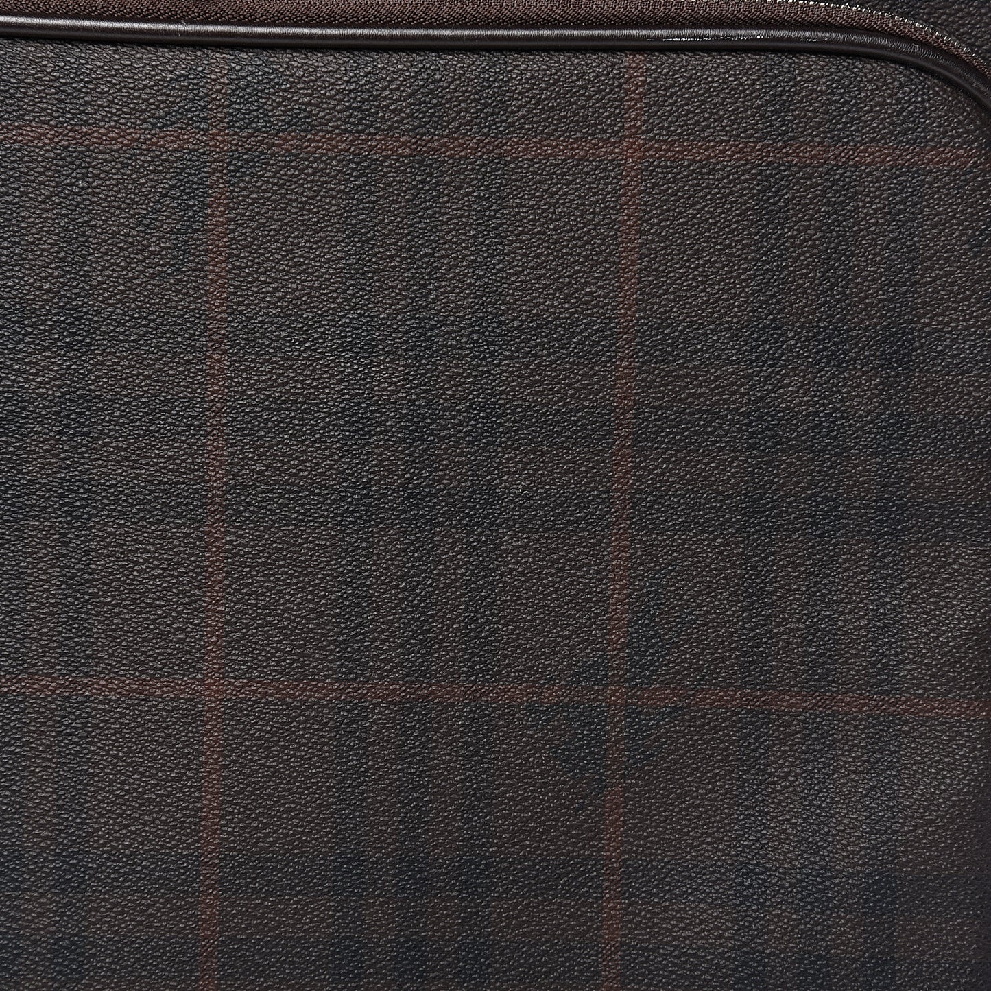 Smoked Haymarket Check Carry-On Suitcase Chocolate