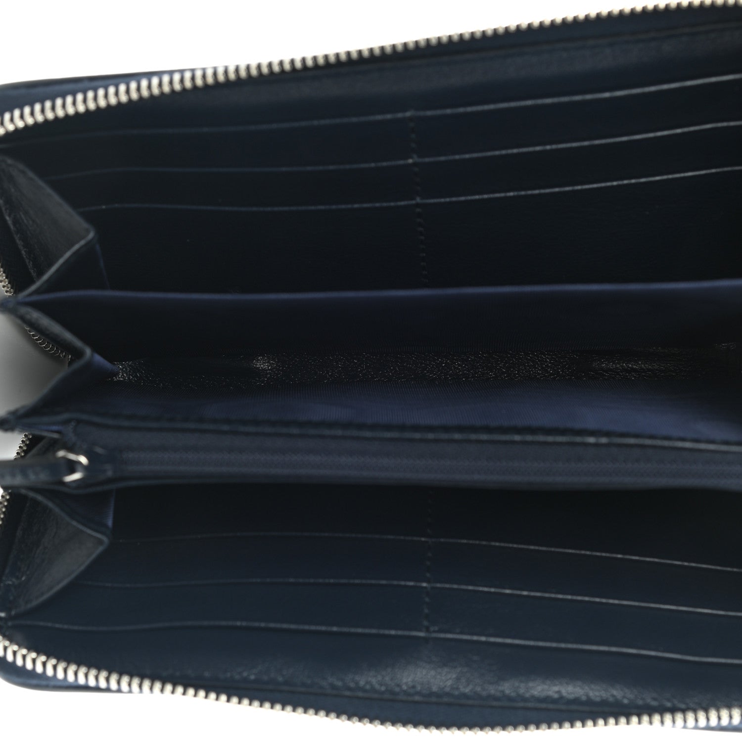 Gucci Monogram Multicolor Matelasse Diagonal GG Marmont Zip Around Wallet Light Blue 4 of 6