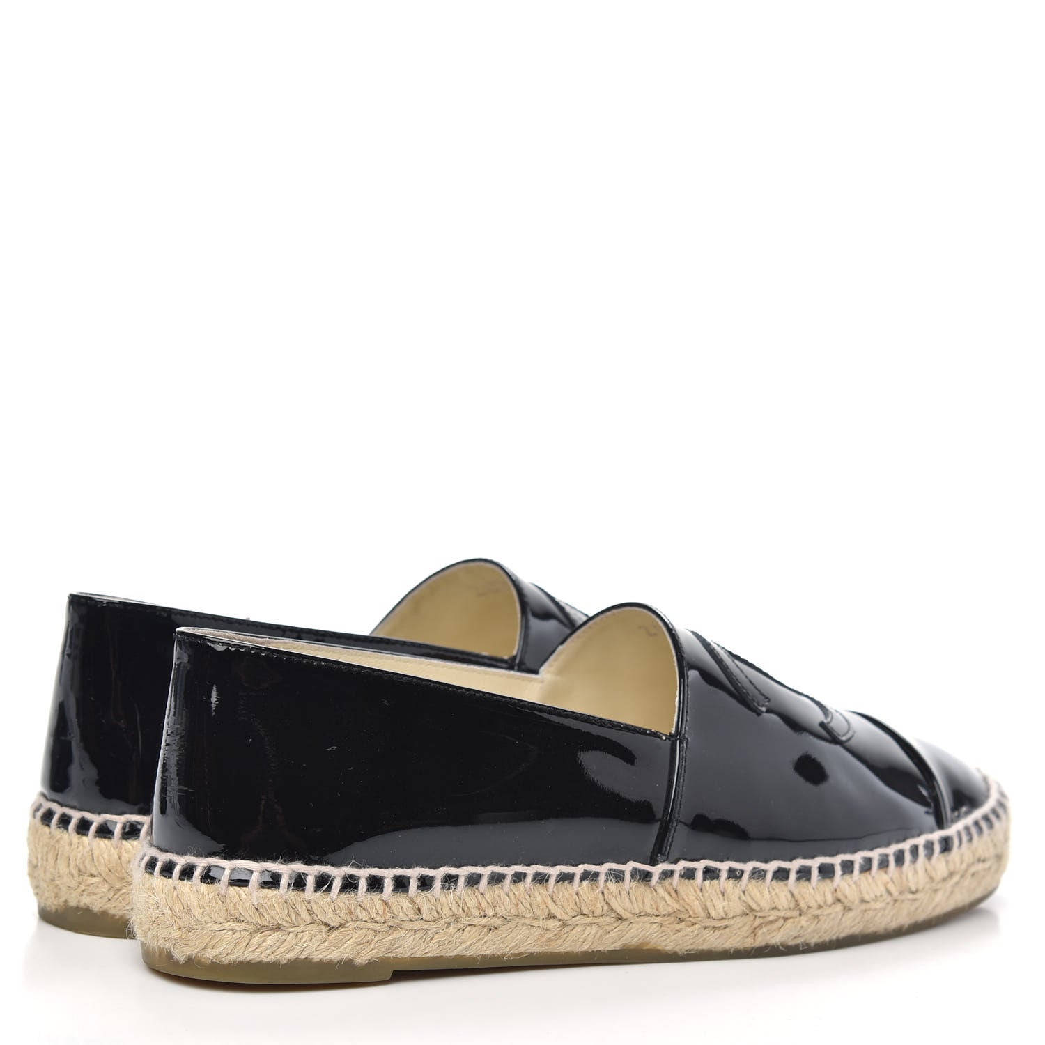 Chanel Patent CC Espadrilles 39 Black 4 of 10