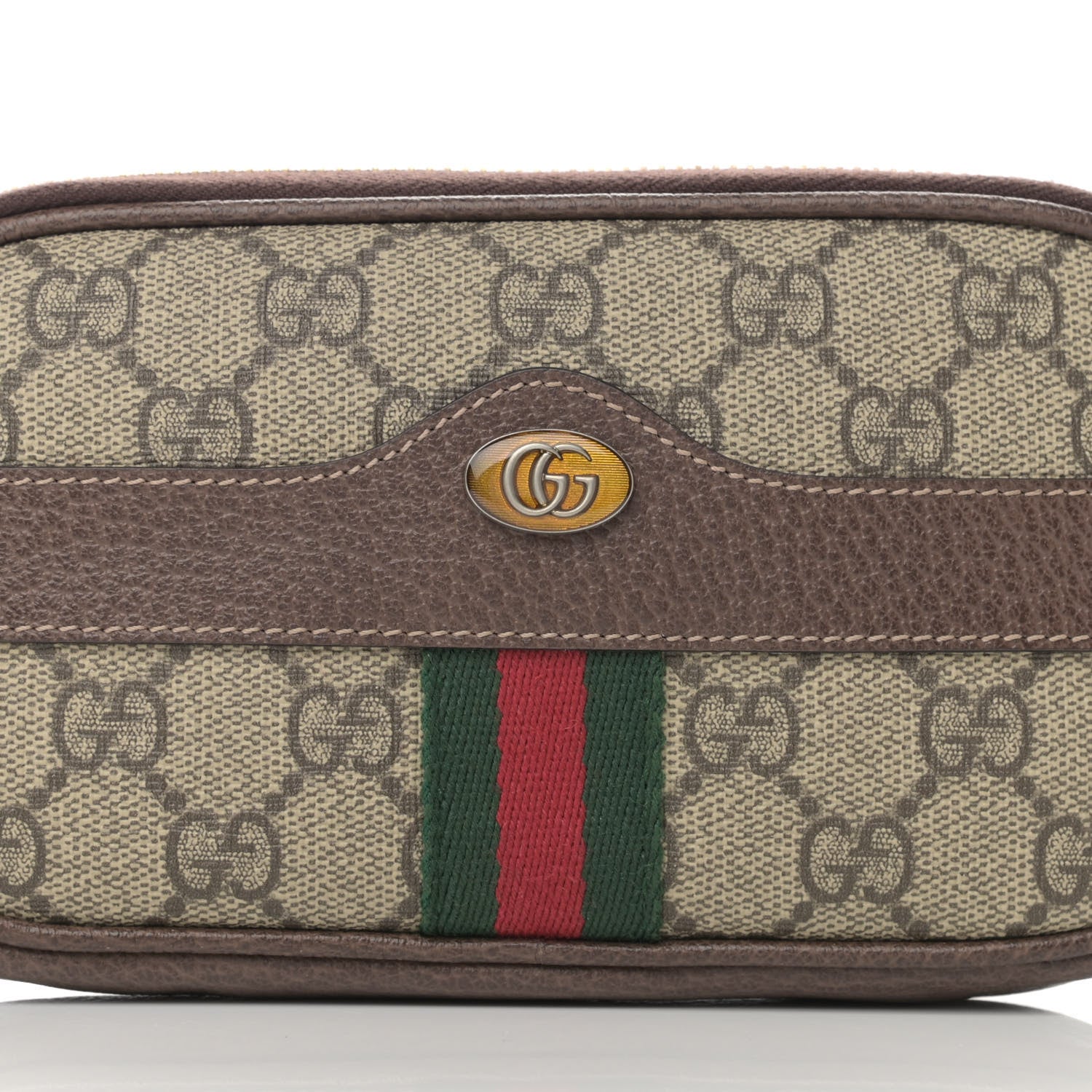 Gucci GG Supreme Monogram Ophidia Belted iPhone Case 95 38 Dark Brown 9 of 13