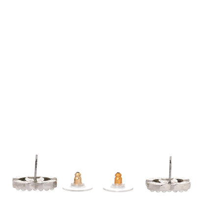 Chanel Pearl CC Earrings Silver 3 of 5