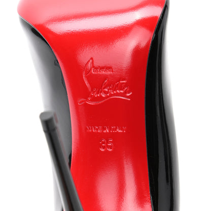 Christian Louboutin Patent Pigalle Follies 100 Pumps 35 Black 6 of 7
