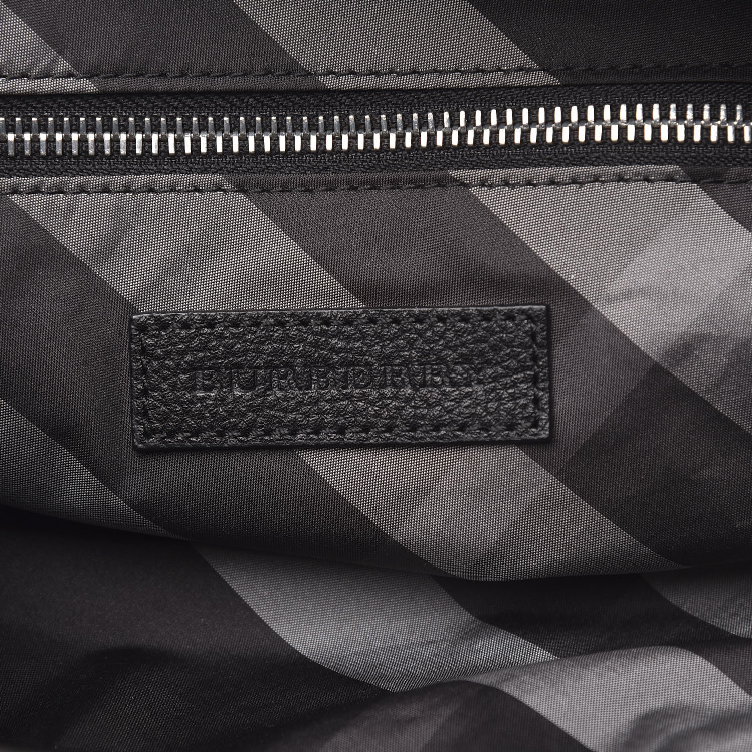 Burberry Nylon Solid to Check Backpack Black 5 of 8