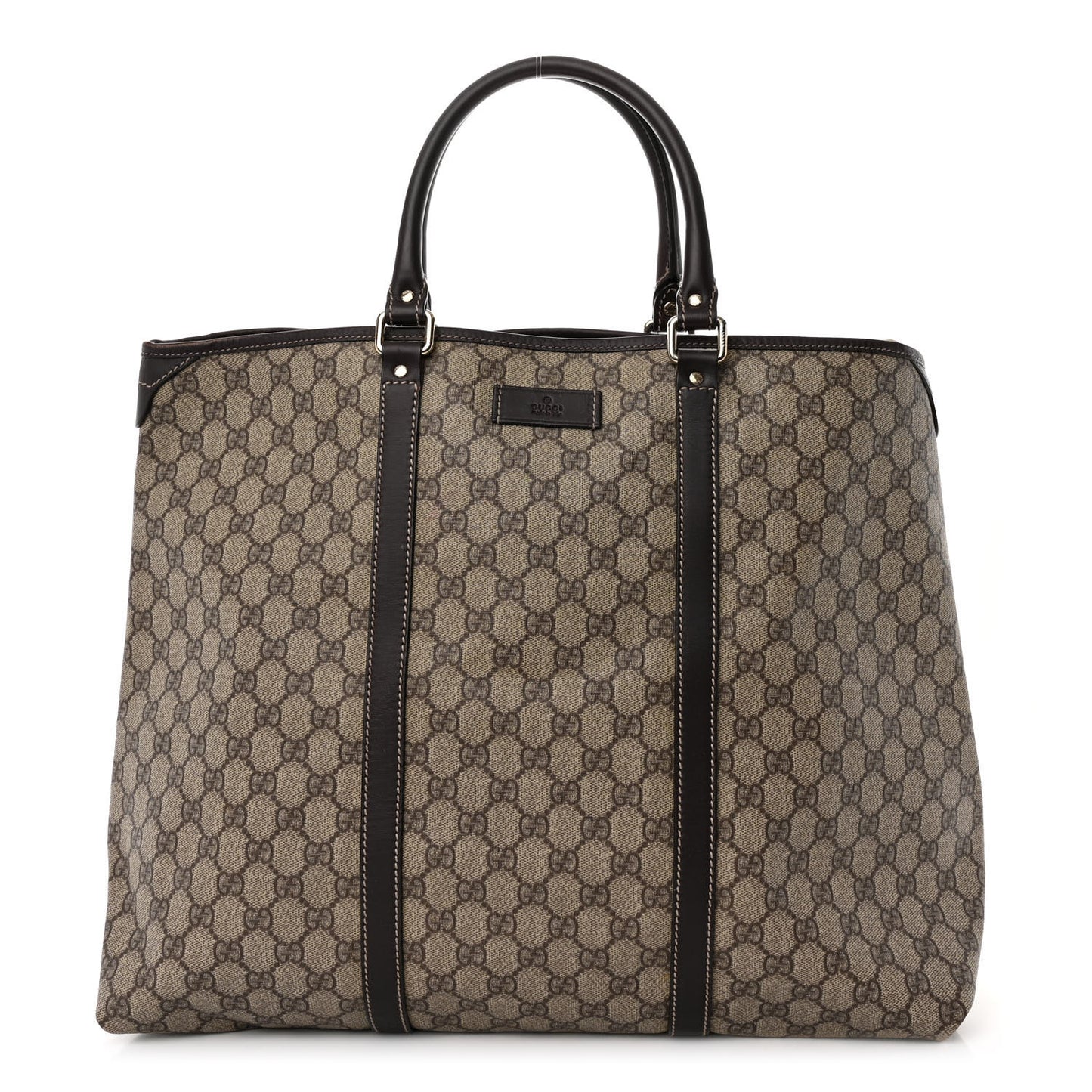 GG Plus Monogram Medium Joy Tote Dark Brown