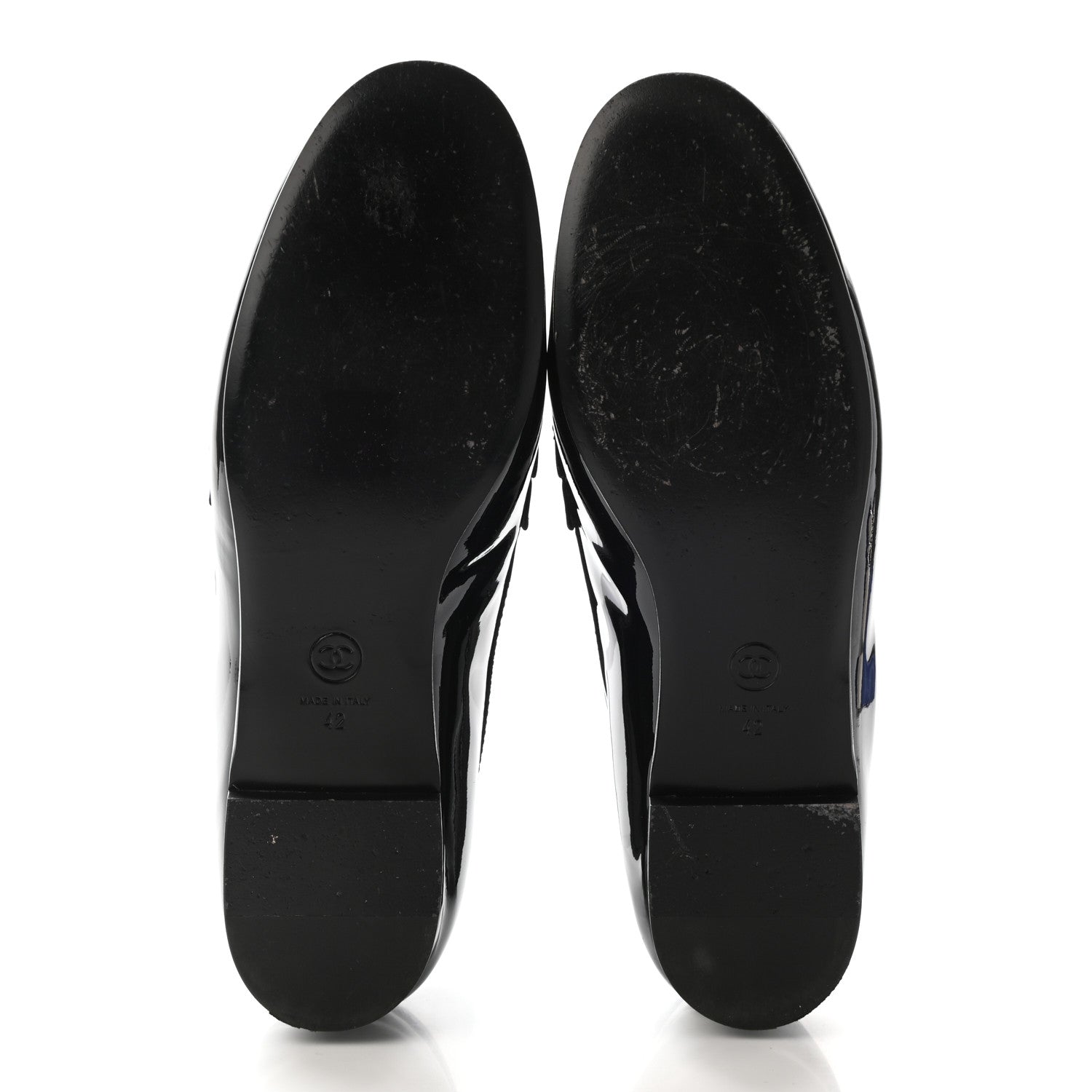 Chanel Patent CC Mocassin Loafers 42 Black 5 of 15