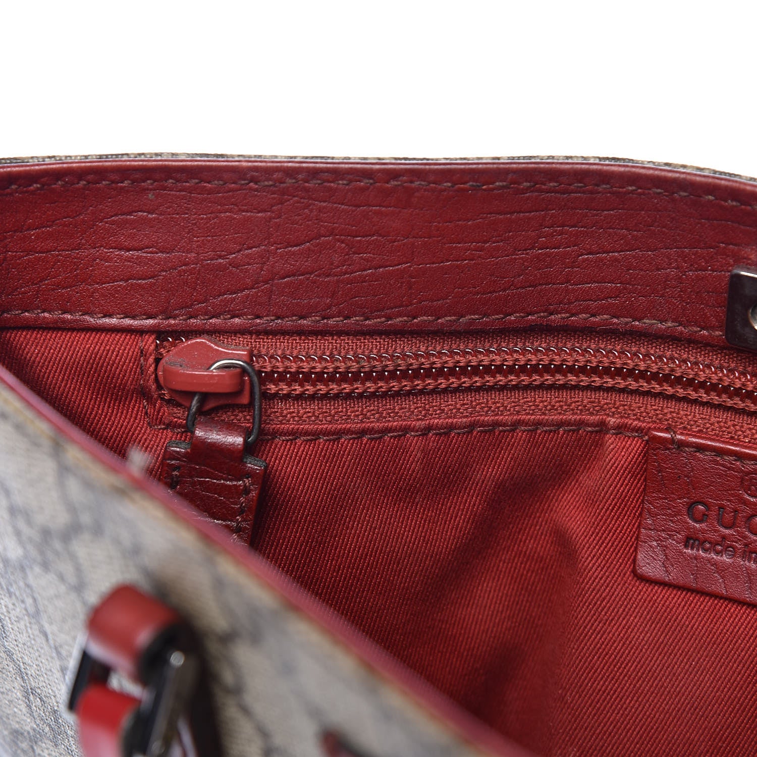 Gucci GG Plus Monogram Vertical Tote Red 11 of 24