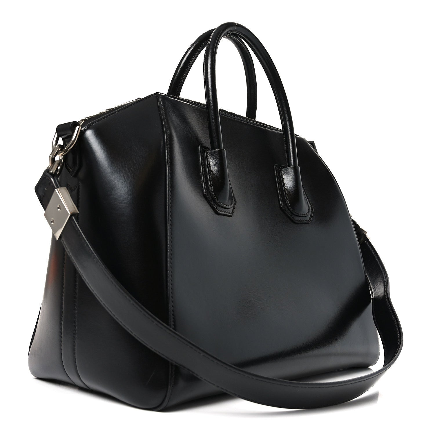 Givenchy Shiny Lord Calfskin Medium Antigona Black 2 of 9