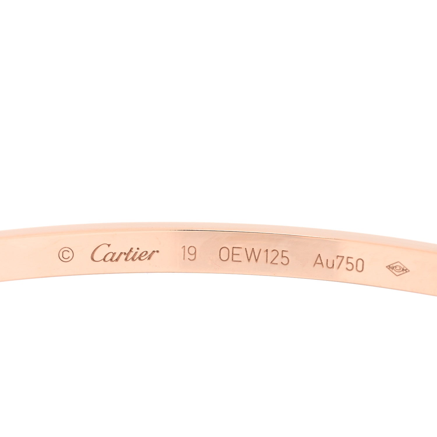 Cartier 18K Pink Gold Small LOVE Bracelet 19 4 of 5
