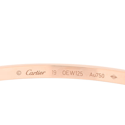 Cartier 18K Pink Gold Small LOVE Bracelet 19 4 of 5