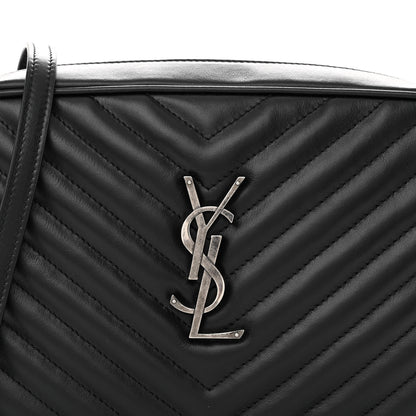 Saint Laurent Calfskin Matelasse Monogram Lou Camera Bag Black 8 of 10