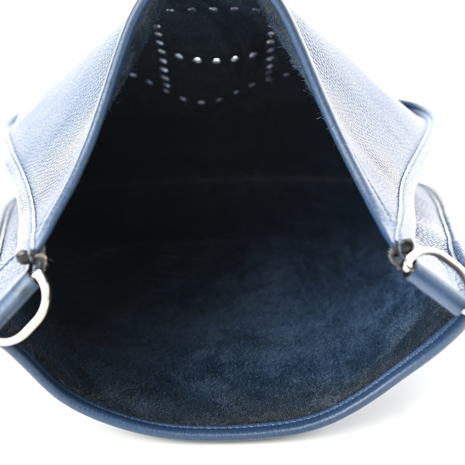 Hermes Taurillon Clemence Evelyne III PM Bleu Brighton 4 of 7