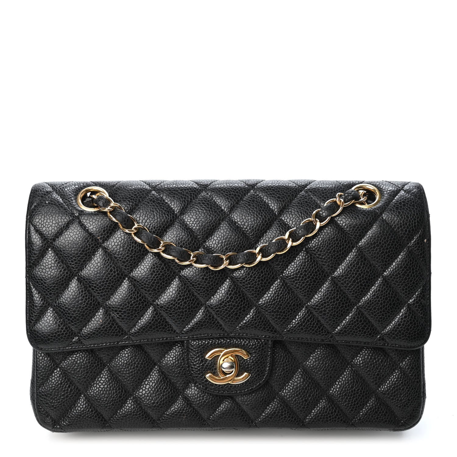 Chanel Caviar Quilted Medium Double Flap Black 1 of 5