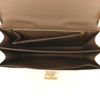 Burberry Smooth Calfskin Monogram Medium TB Bag Chalk White Camel 5 of 10