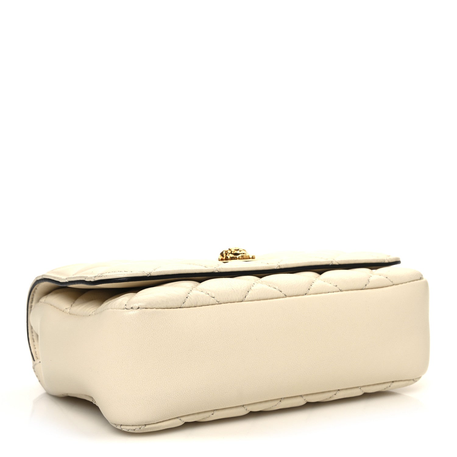 Versace Nappa Quilted Small Medusa Chain Crossbody White 4 of 12