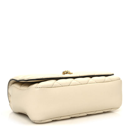 Versace Nappa Quilted Small Medusa Chain Crossbody White 4 of 12