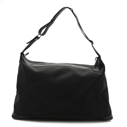 Gucci Nylon Monogram Travel Hobo Black 1 of 10