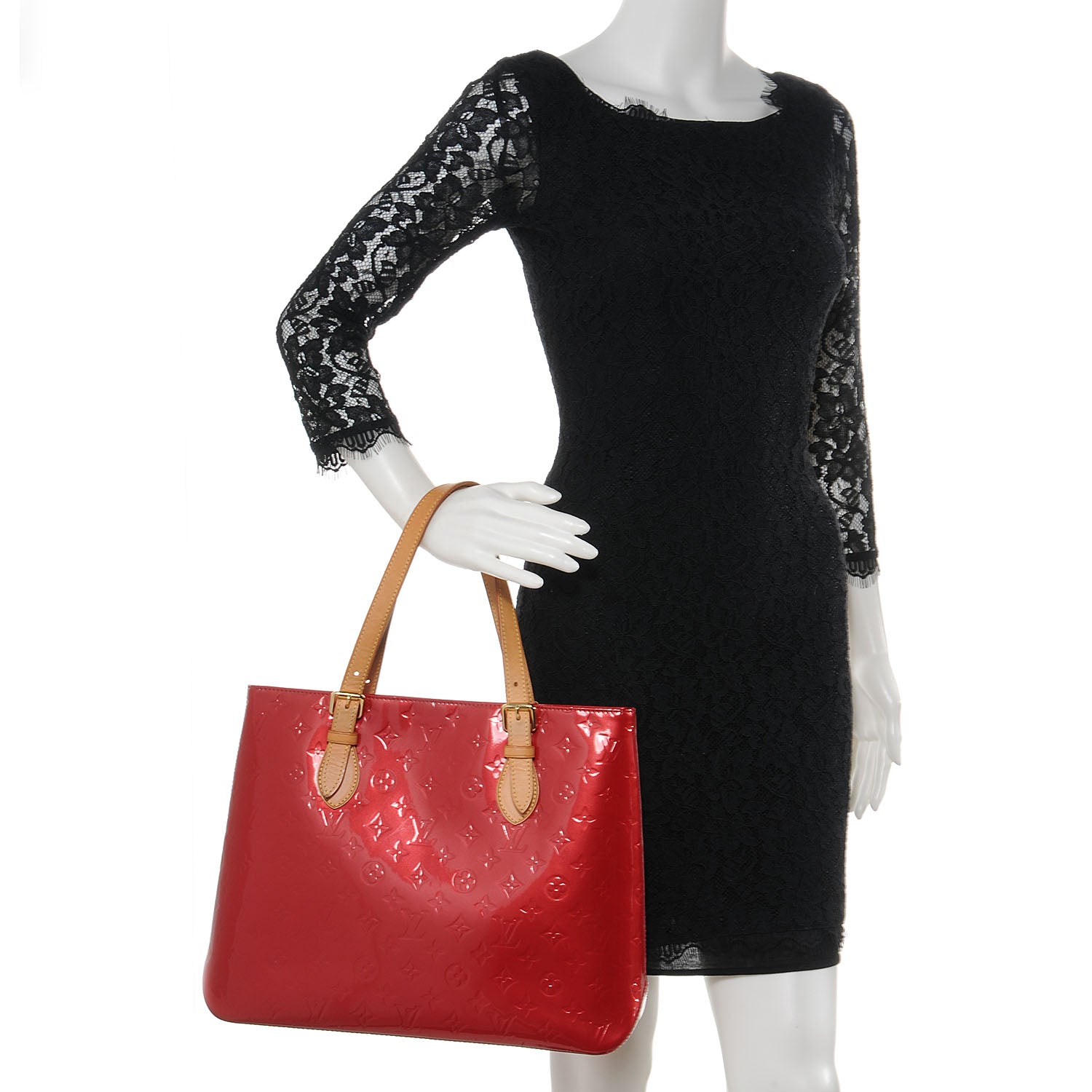 Louis Vuitton Vernis Brentwood Pomme D'Amour 2 of 7