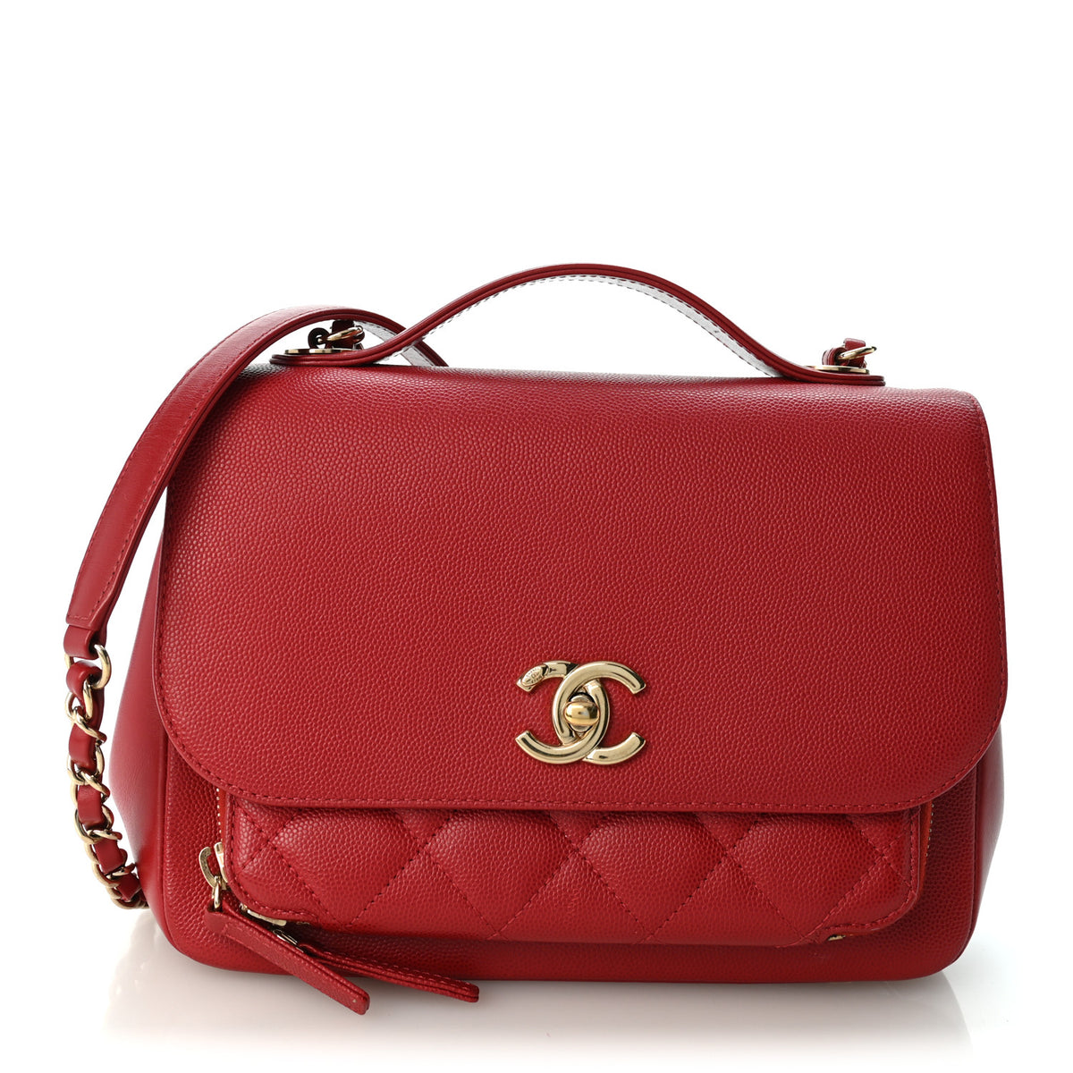 Chanel Caviar Quilted Medium Business Affinity Flap Red 1 of 10