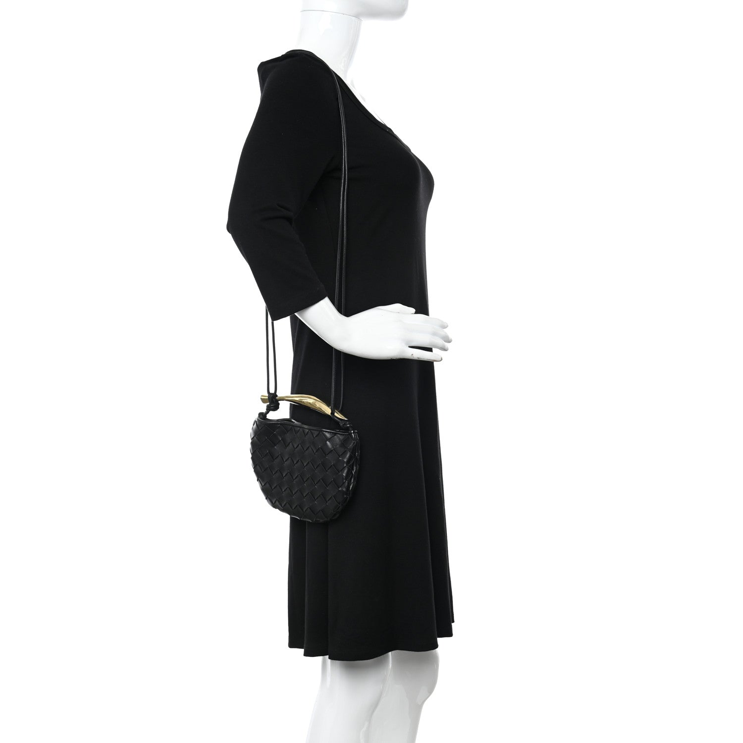 Bottega Veneta Nappa Intrecciato Mini Sardine Bag Black 2 of 11