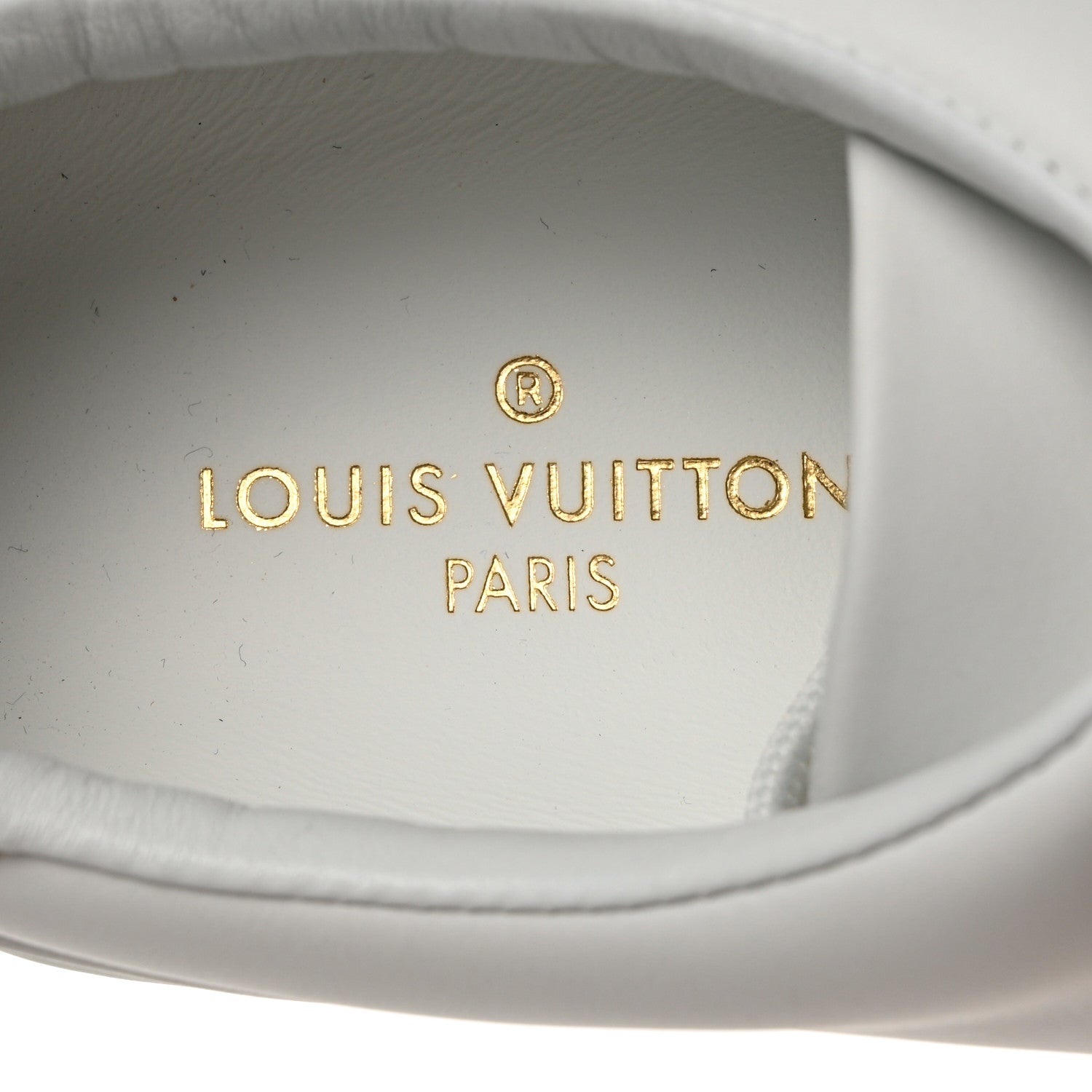 Louis Vuitton Calfskin Damier Ebene Striped Frontrow Sneakers 37 White 7 of 9