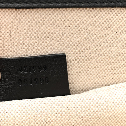 Gucci Calfskin Bamboo Web Large Dionysus Top Handle Bag Black Bright Evergreen Hibiscus Red 7 of 12